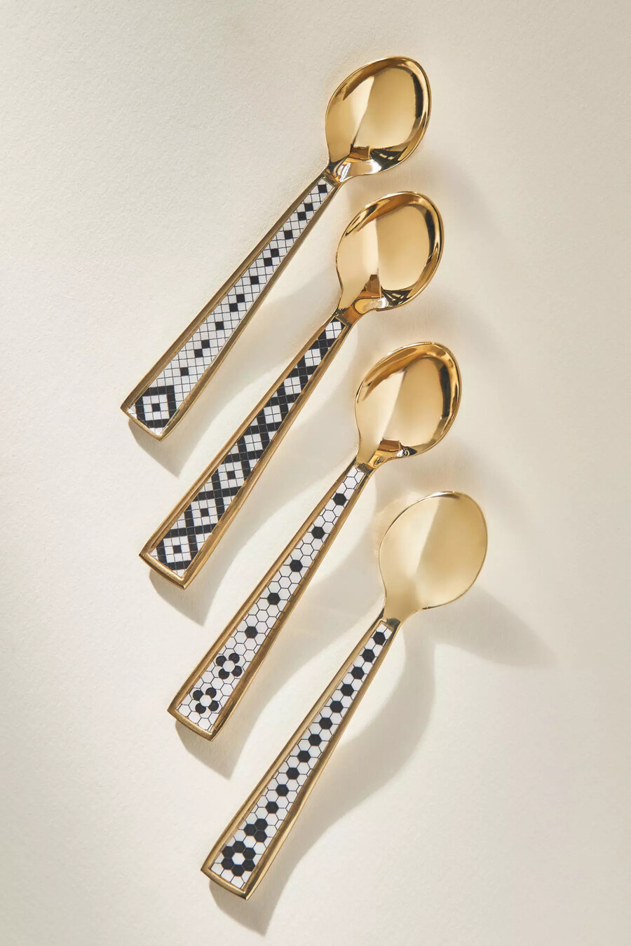 the bistro tile stainless steel teaspoons set of 4