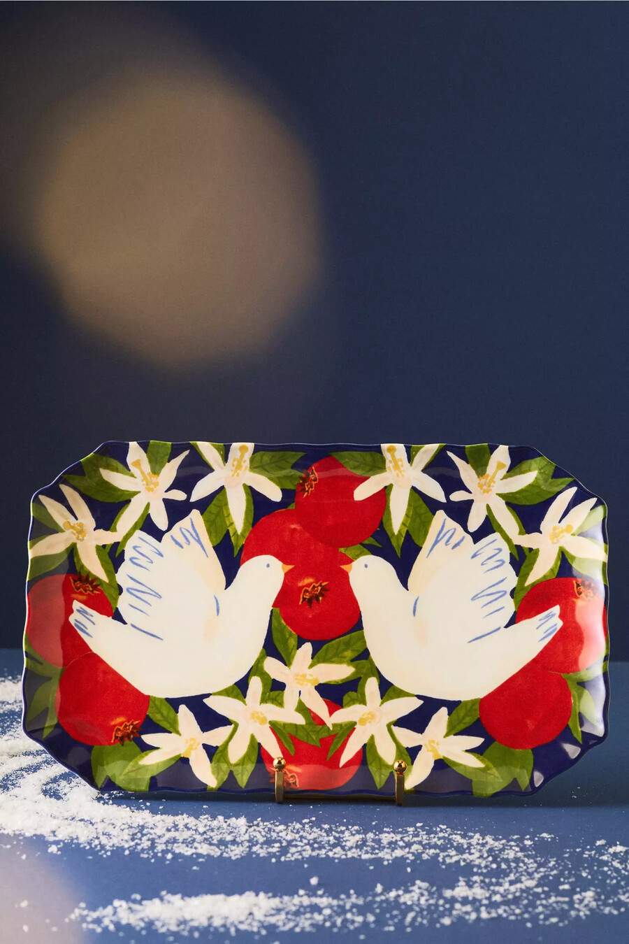 leah reena goren holiday stoneware platter