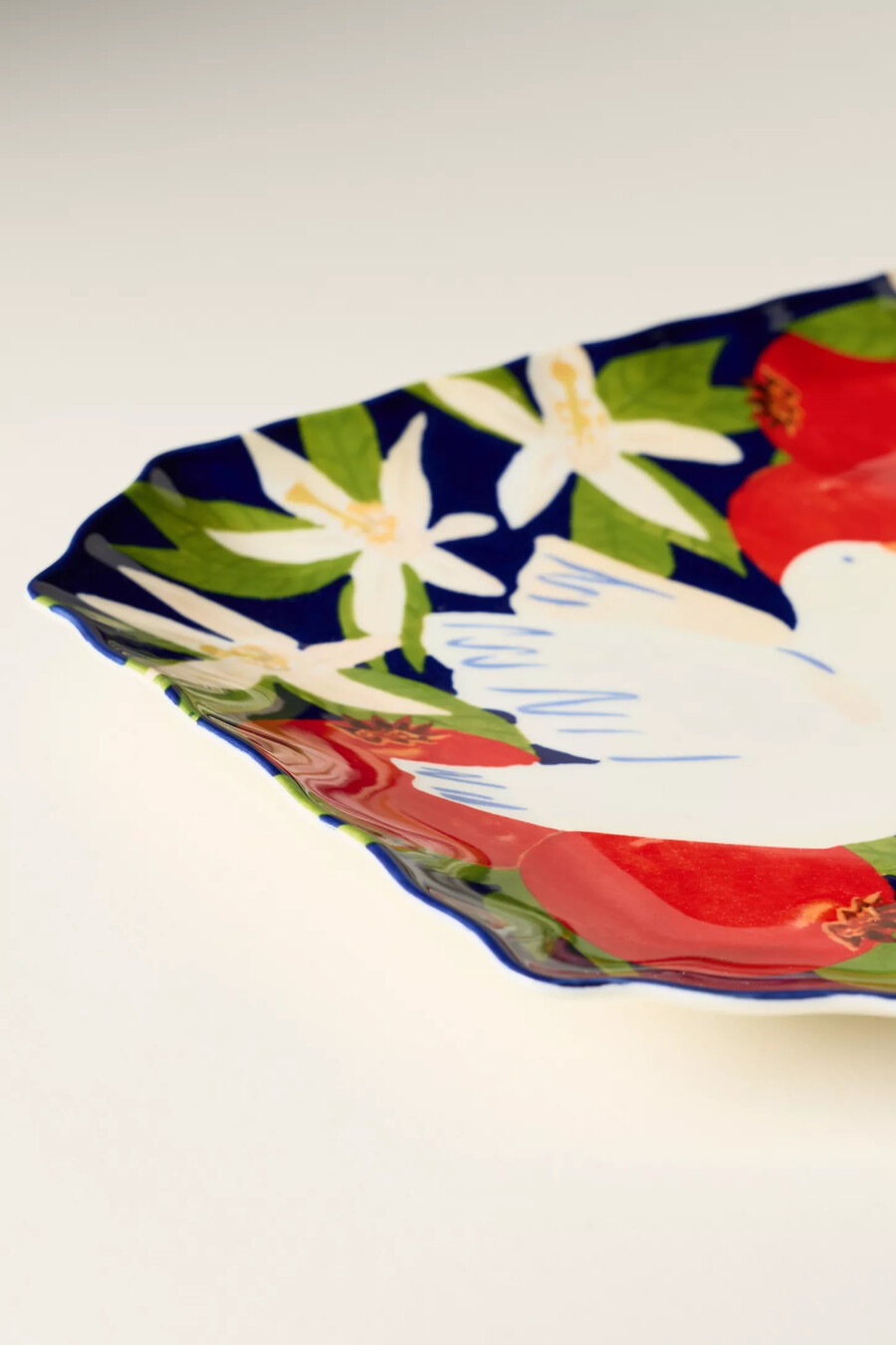 leah reena goren holiday stoneware platter