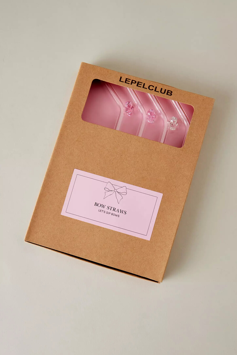 lepelclub bow straws set of 4