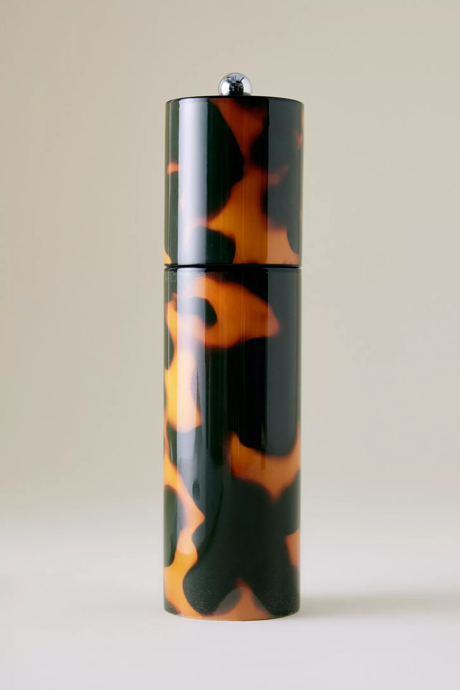 addison ross faux tortoiseshell round column salt pepper mill