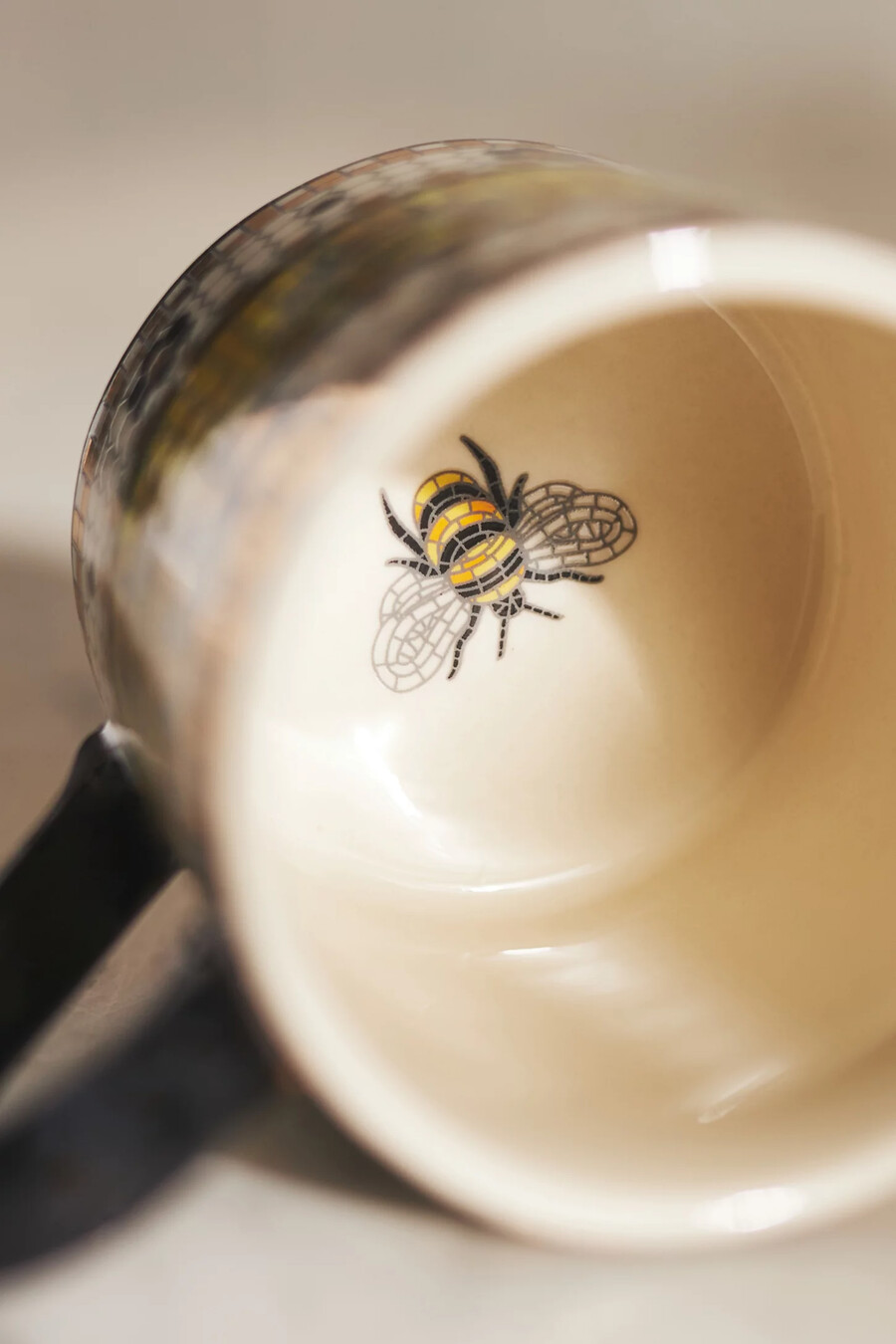 the bistro tile stoneware espresso cup saucer garden edition