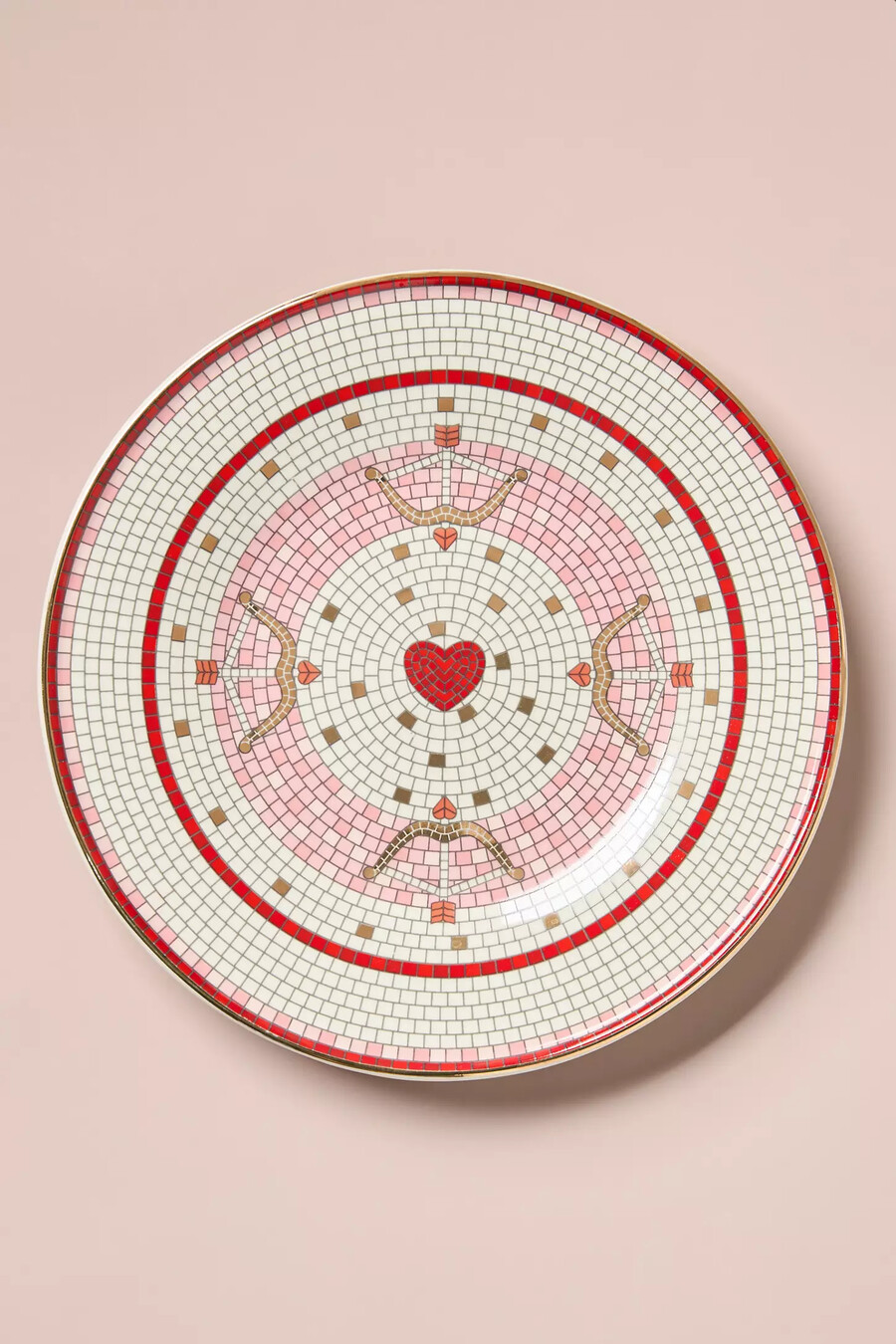 valentine bistro tile dessert plate
