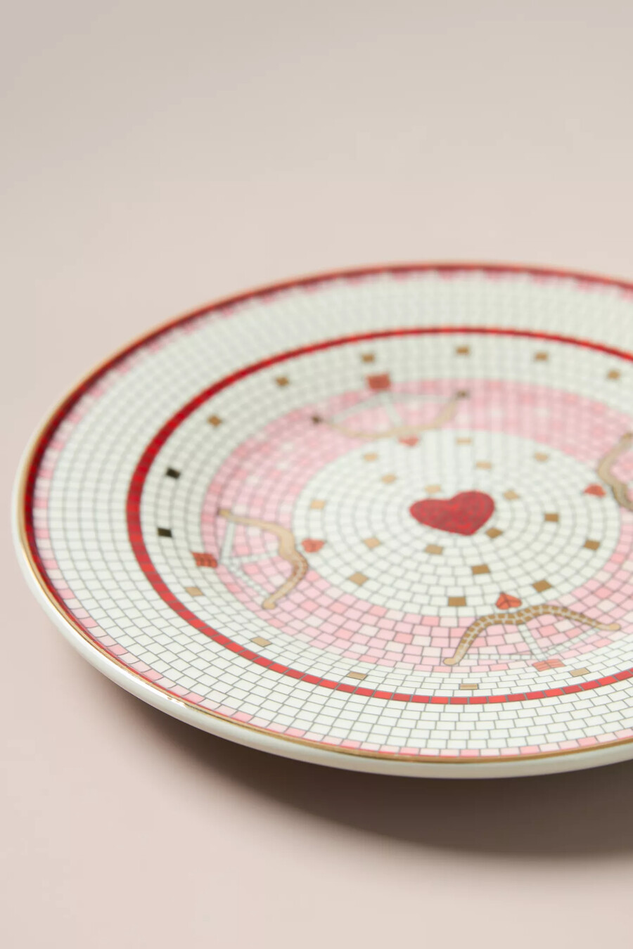 valentine bistro tile dessert plate