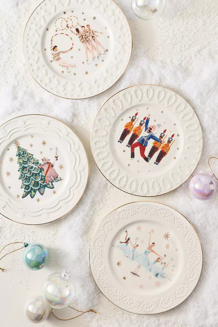 new york city ballet stoneware dessert plate