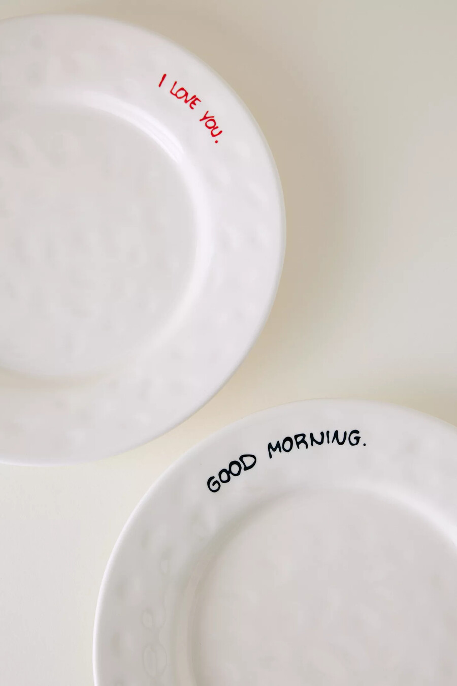 anna nina i love you breakfast plate