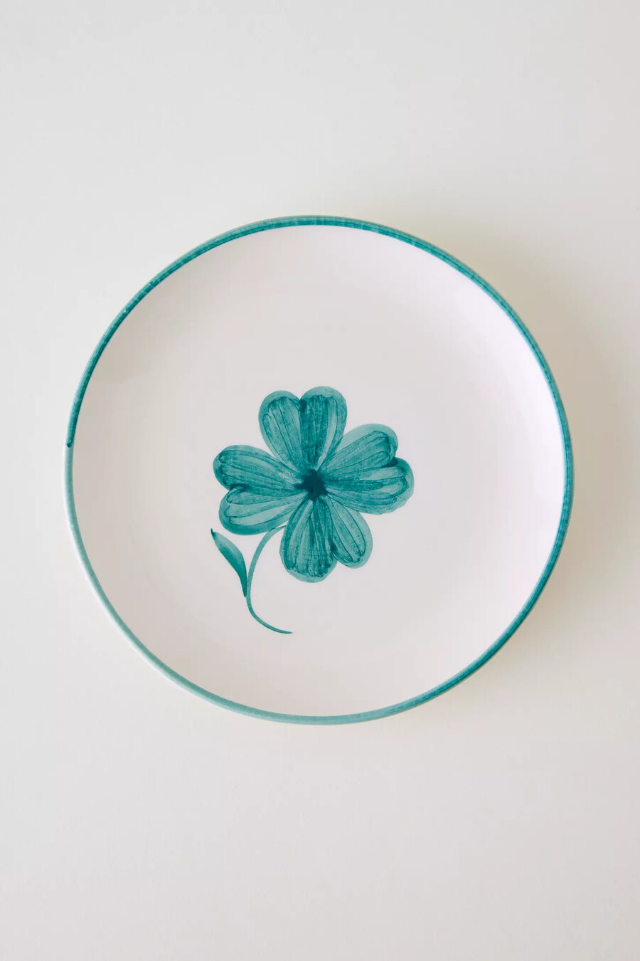 anna nina shamrock dessert plate
