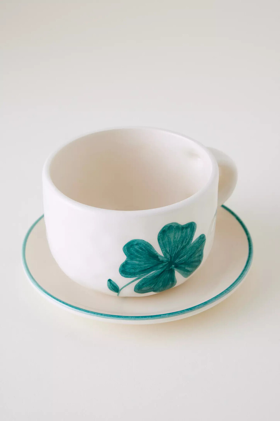 anna nina shamrock dessert plate