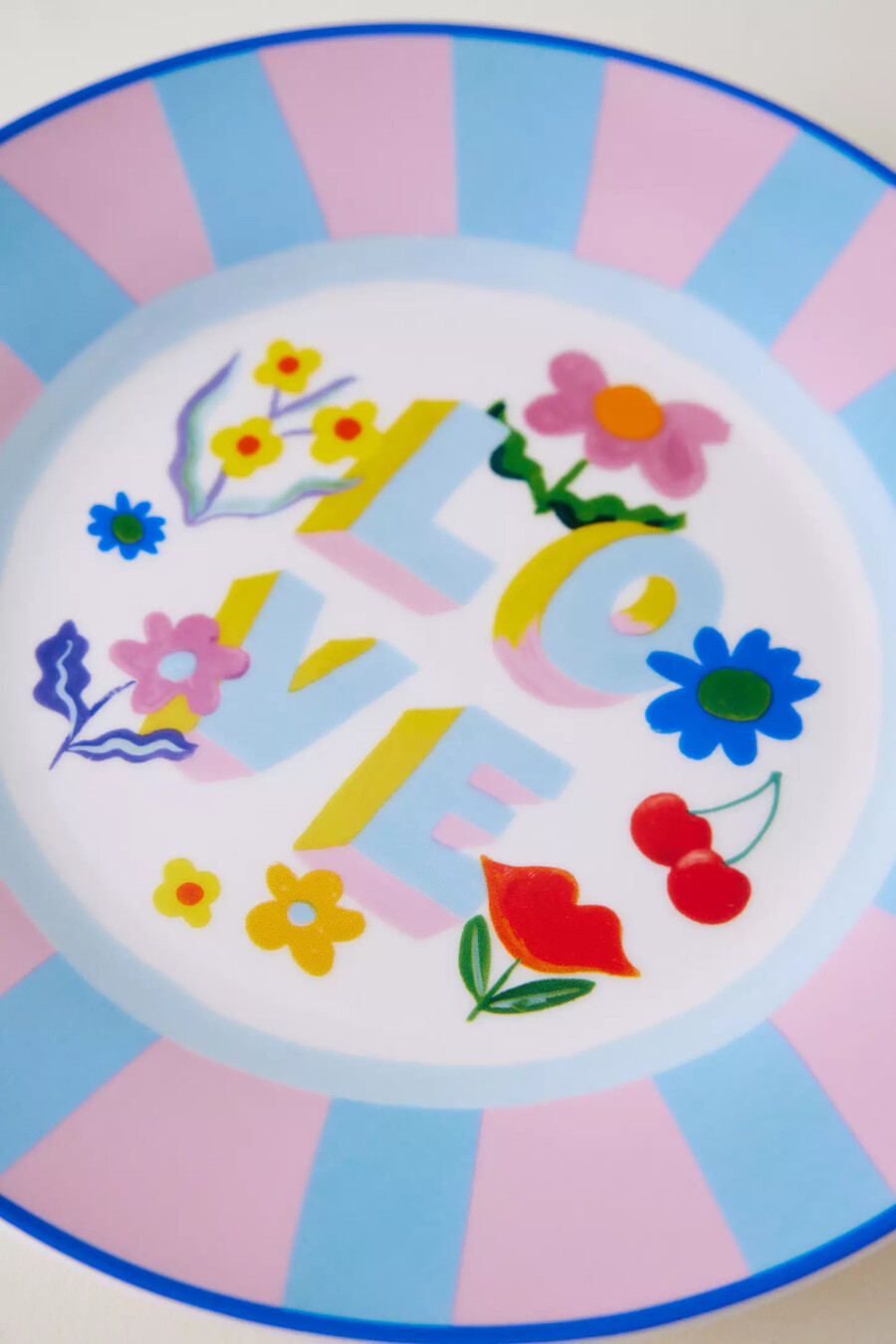 eleanor bowmer cherry special floral side plate