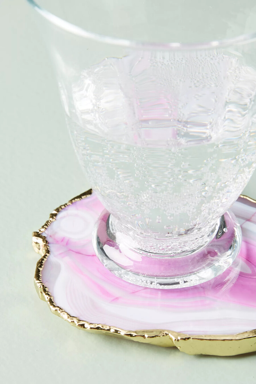 slivered geode coaster