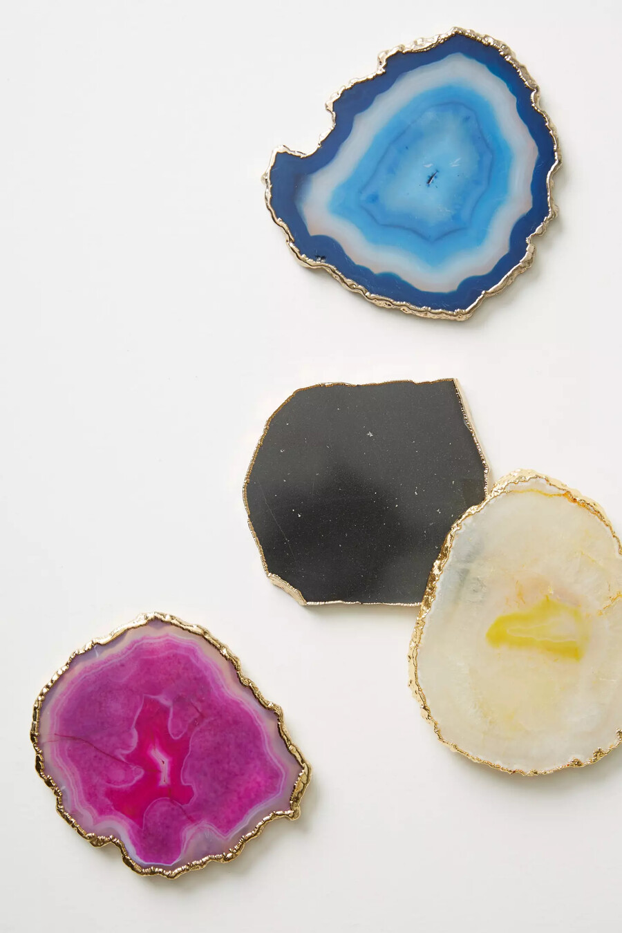 slivered geode coaster