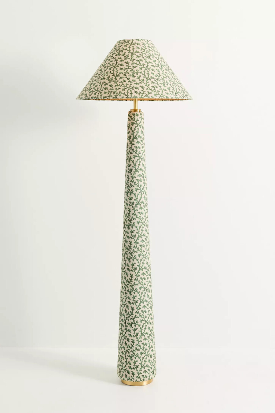 lulu judarn fabric upholstered empire floor lamp