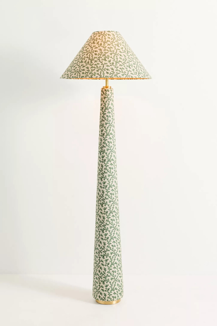 lulu judarn fabric upholstered empire floor lamp