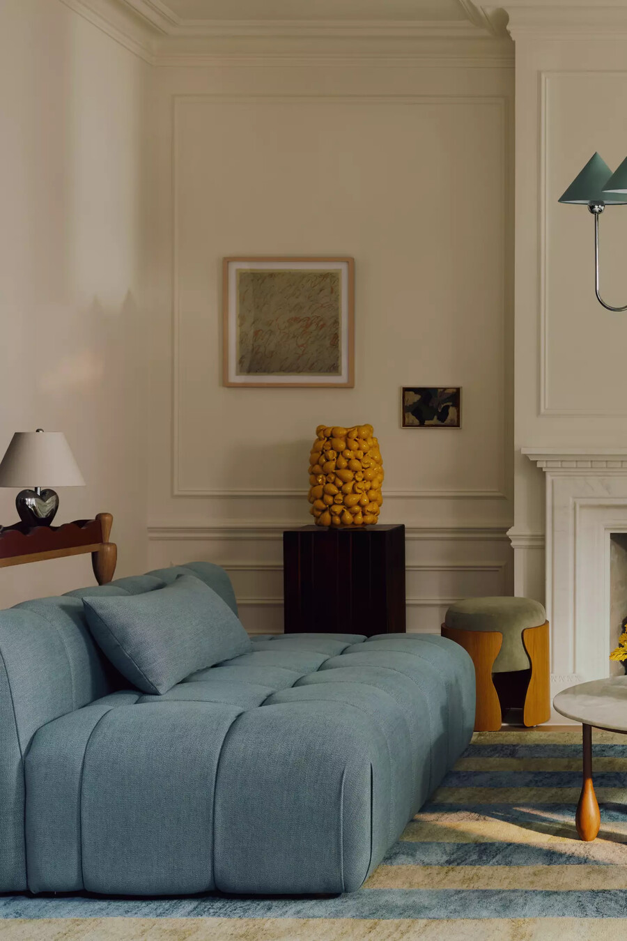 amor metallic heart table lamp