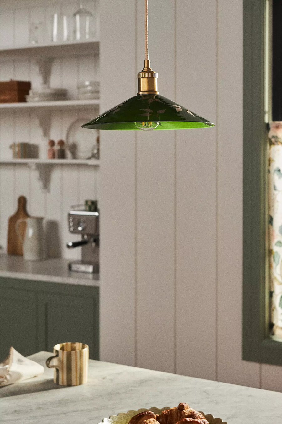 etched leaf glass pendant ceiling light