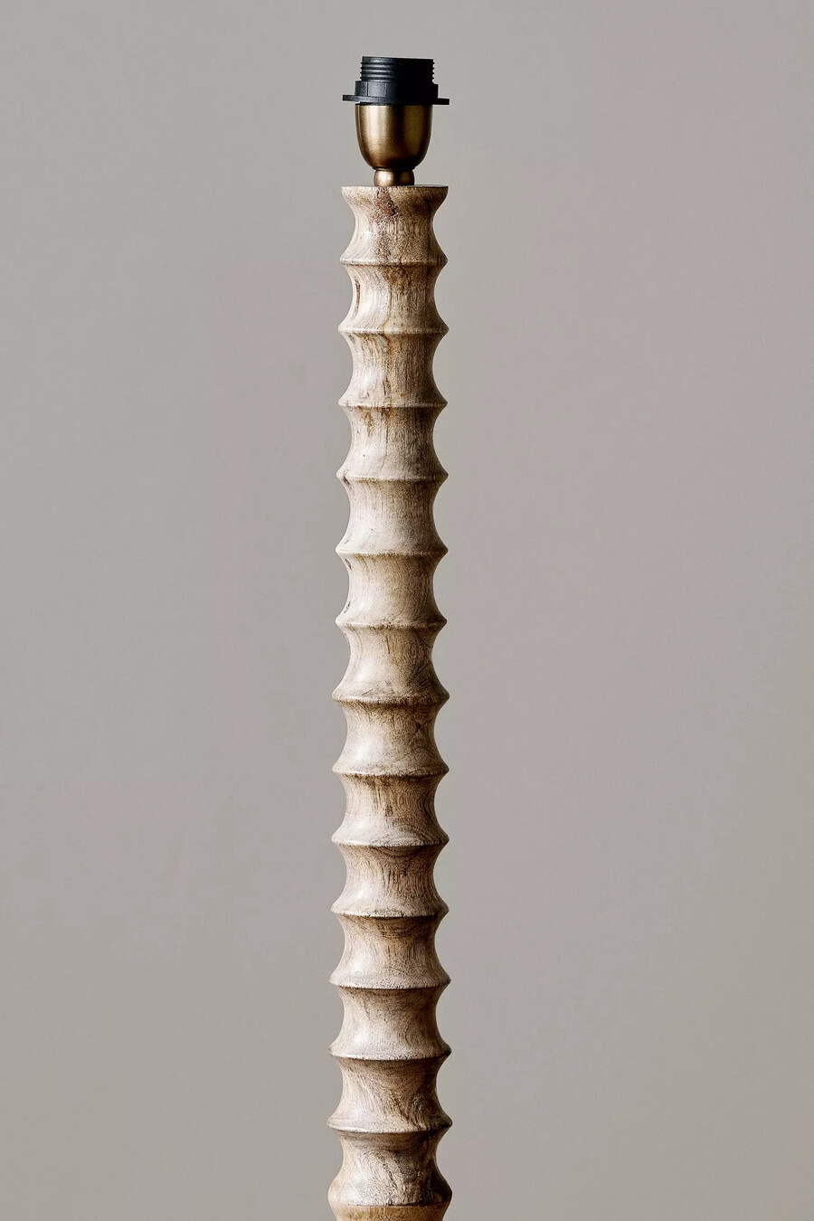 nkuku avisa mango wood floor lamp