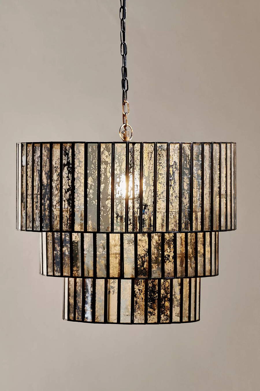 nkuku shanaya mottled glass chandelier