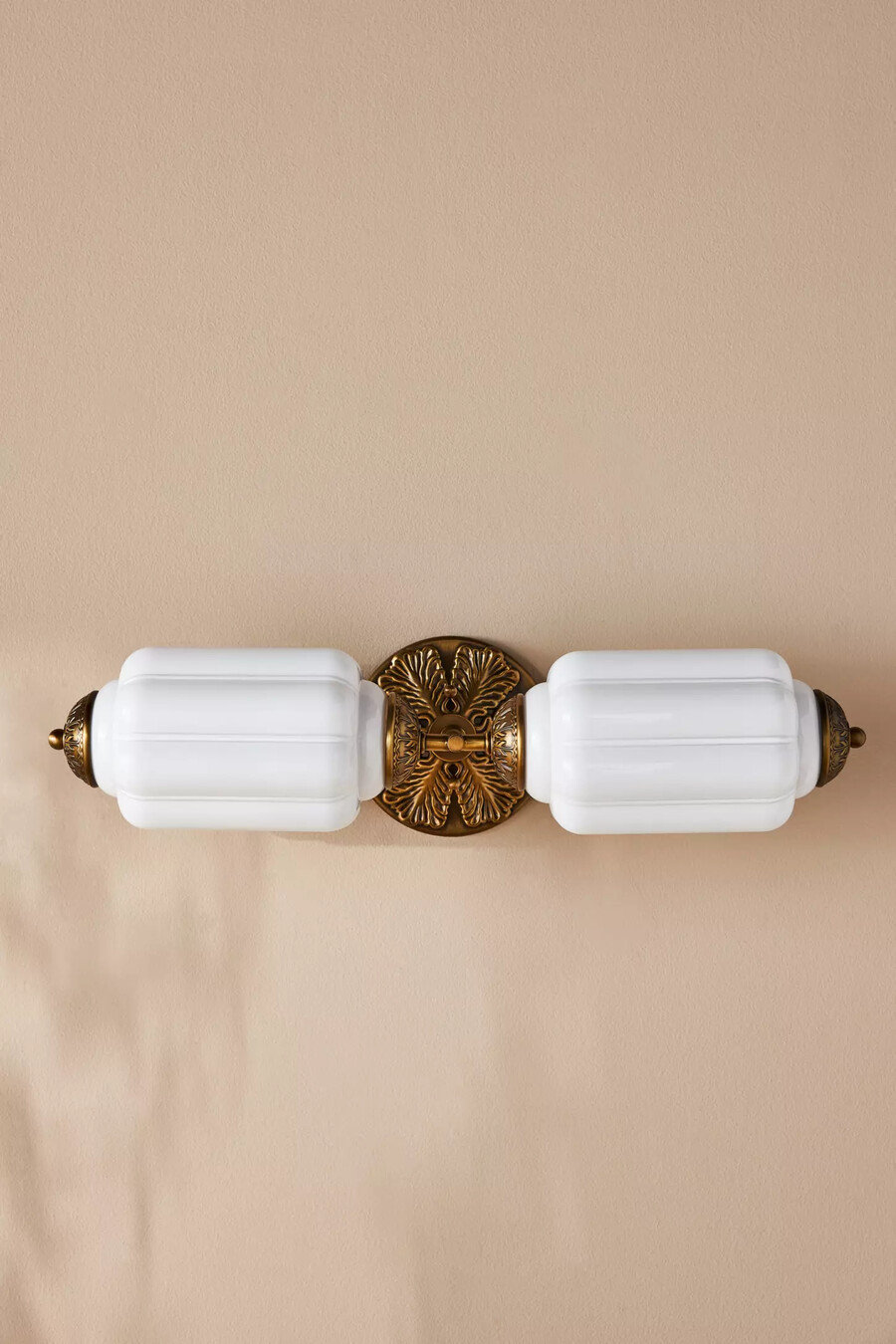 the eloise scallop milk glass vanity sconce wall light