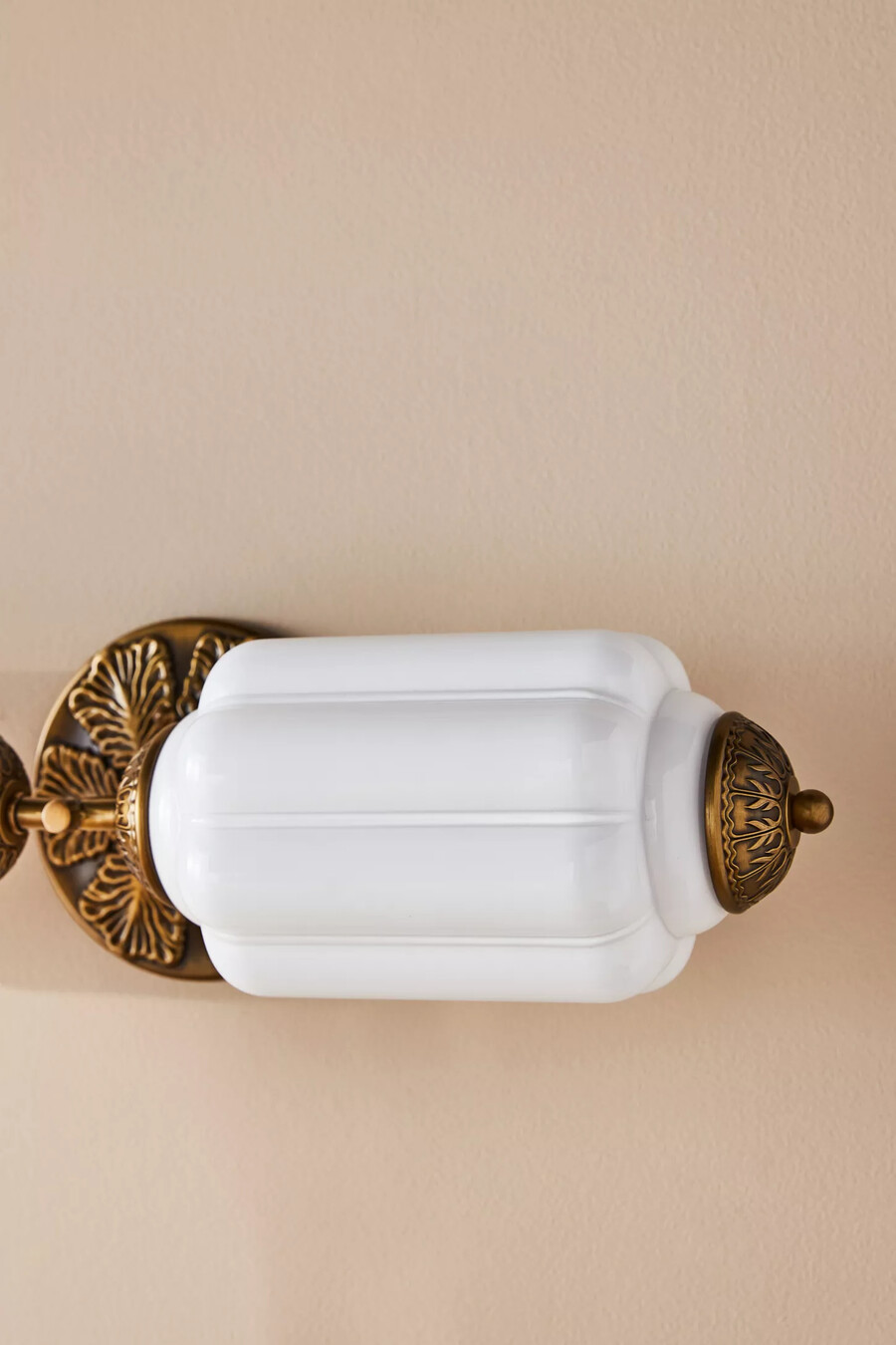 the eloise scallop milk glass vanity sconce wall light