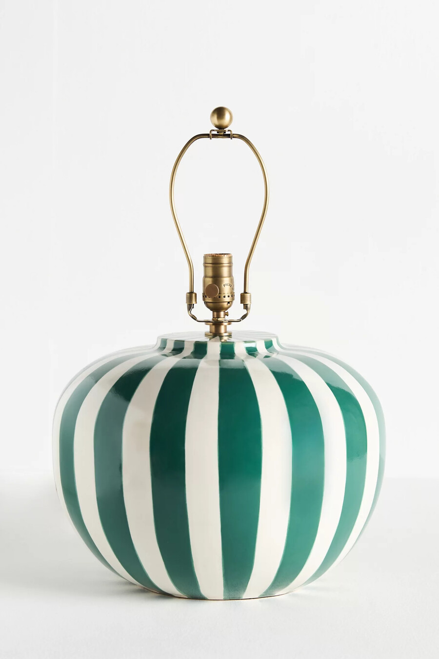 lys striped ceramic table lamp base