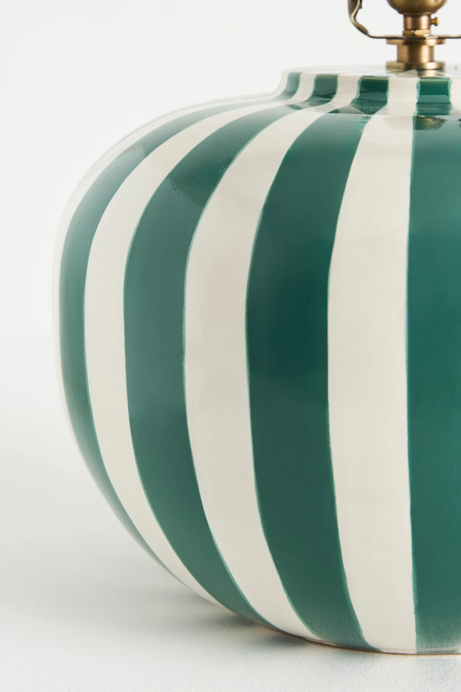 lys striped ceramic table lamp base