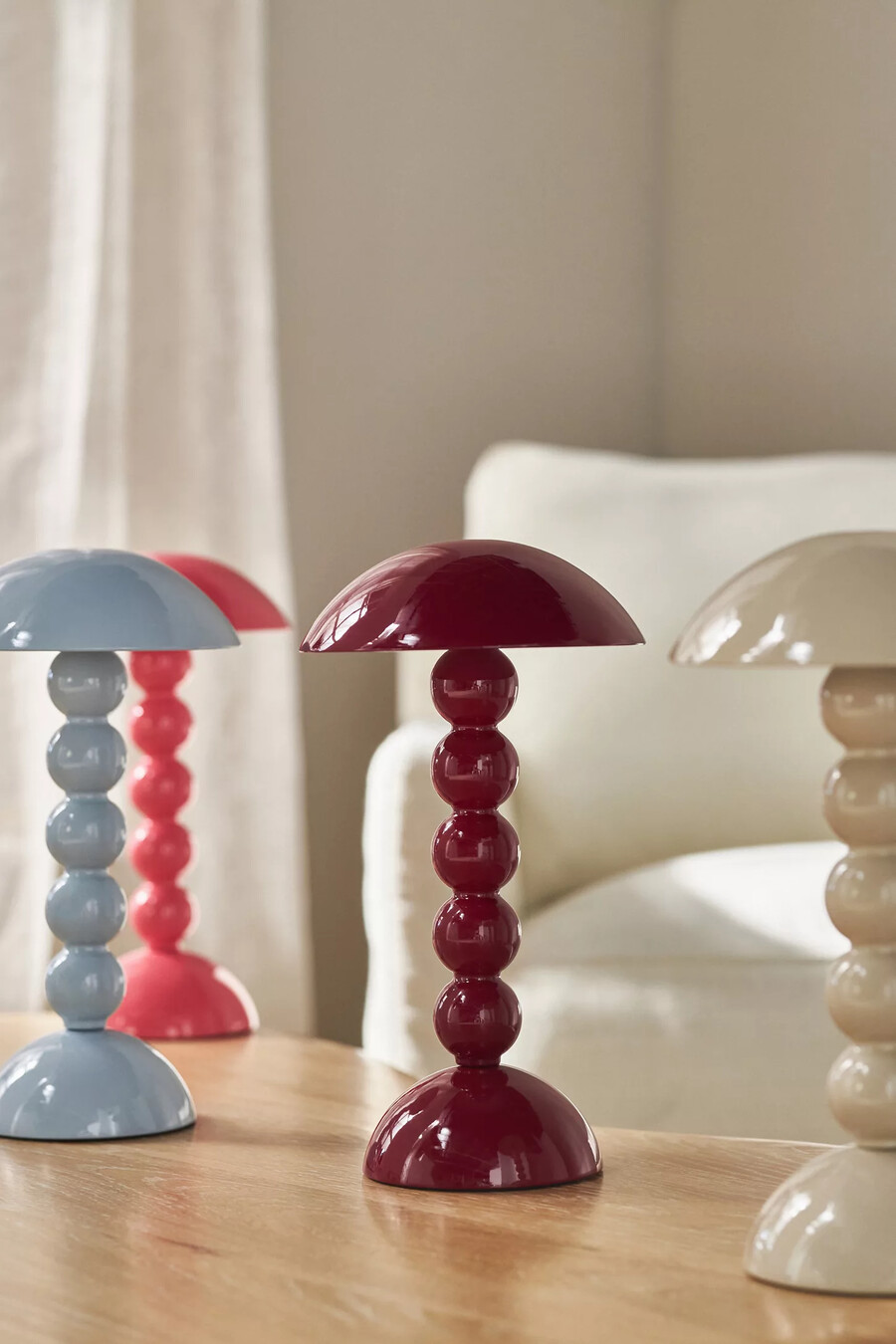 addison ross bobbin led cordless rechargeable table lamp