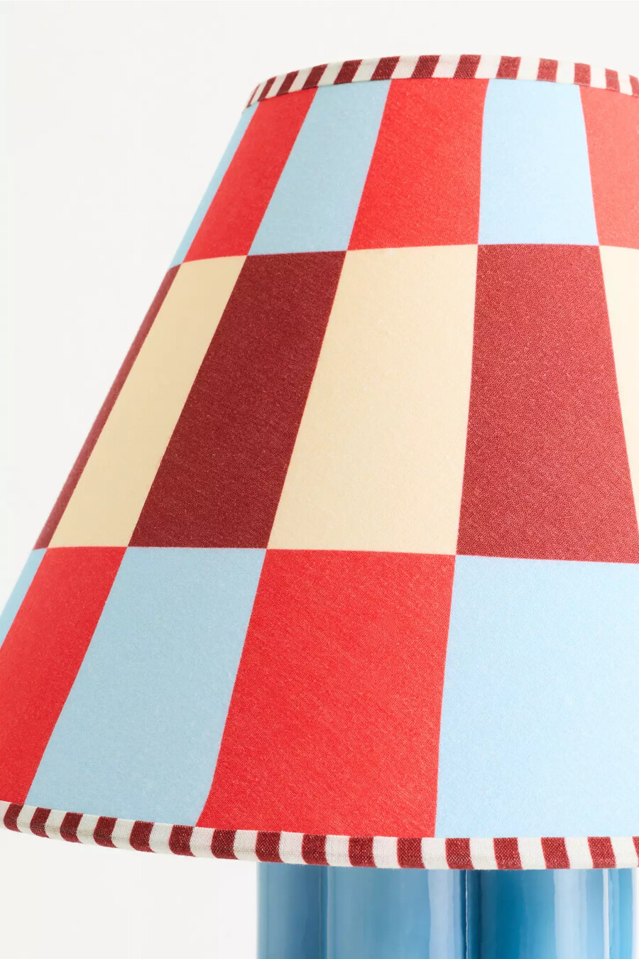 damson madder geometric printed empire lamp shade