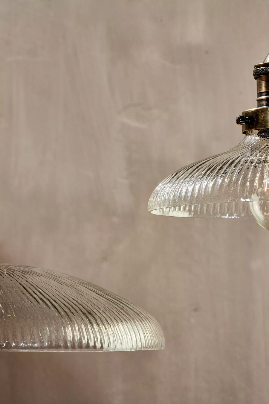 nkuku zowie recycled glass ceiling light