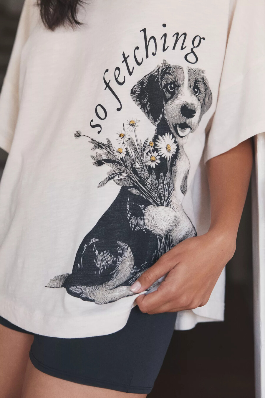 lyrebird oversized graphic sleep t-shirt