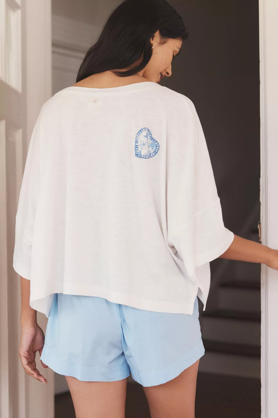 lyrebird oversized patch pocket t-shirt