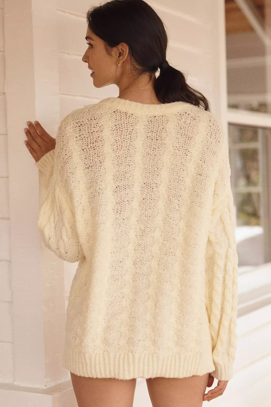 lyrebird novelty button cardigan