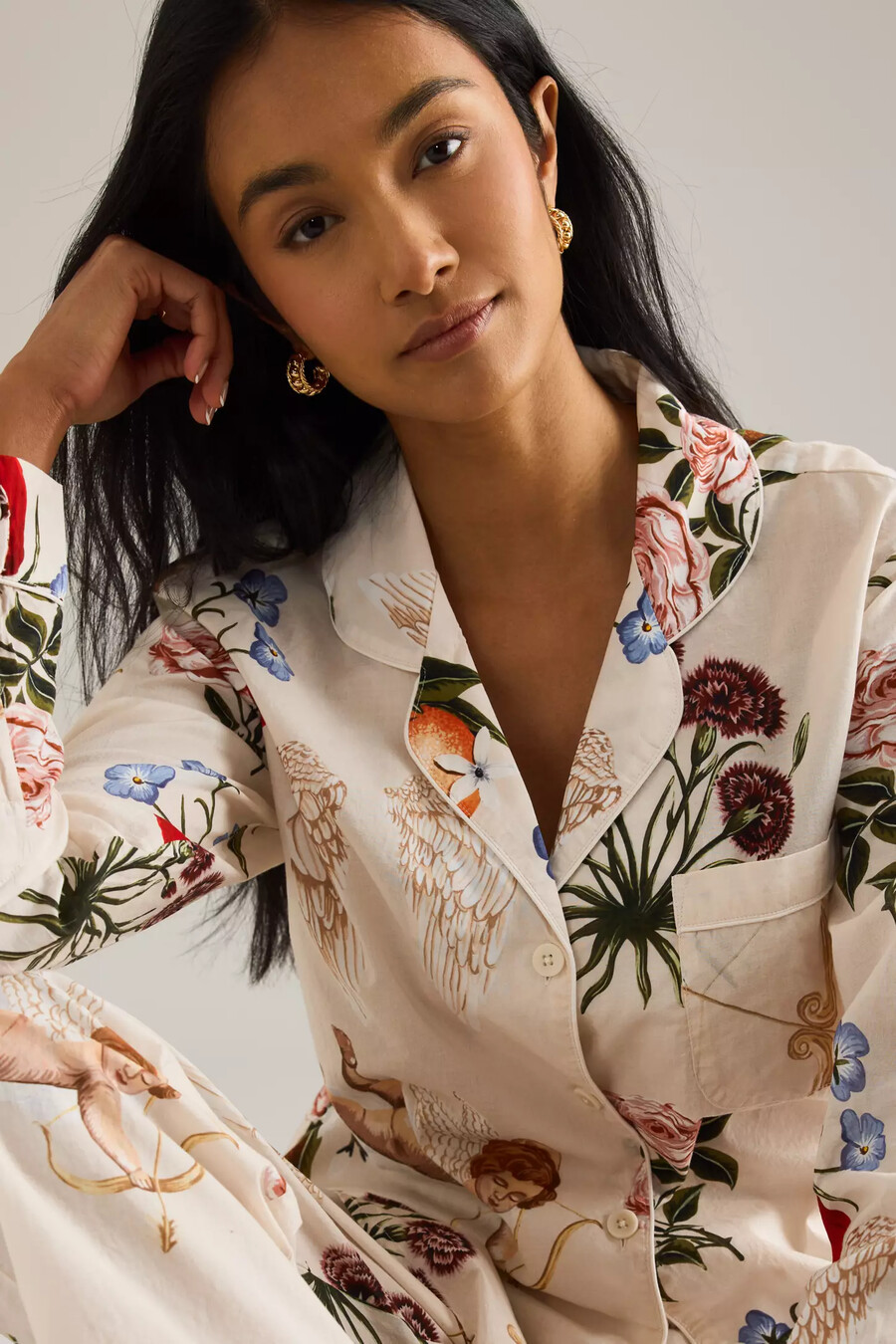 desmond dempsey primavera long pyjama set