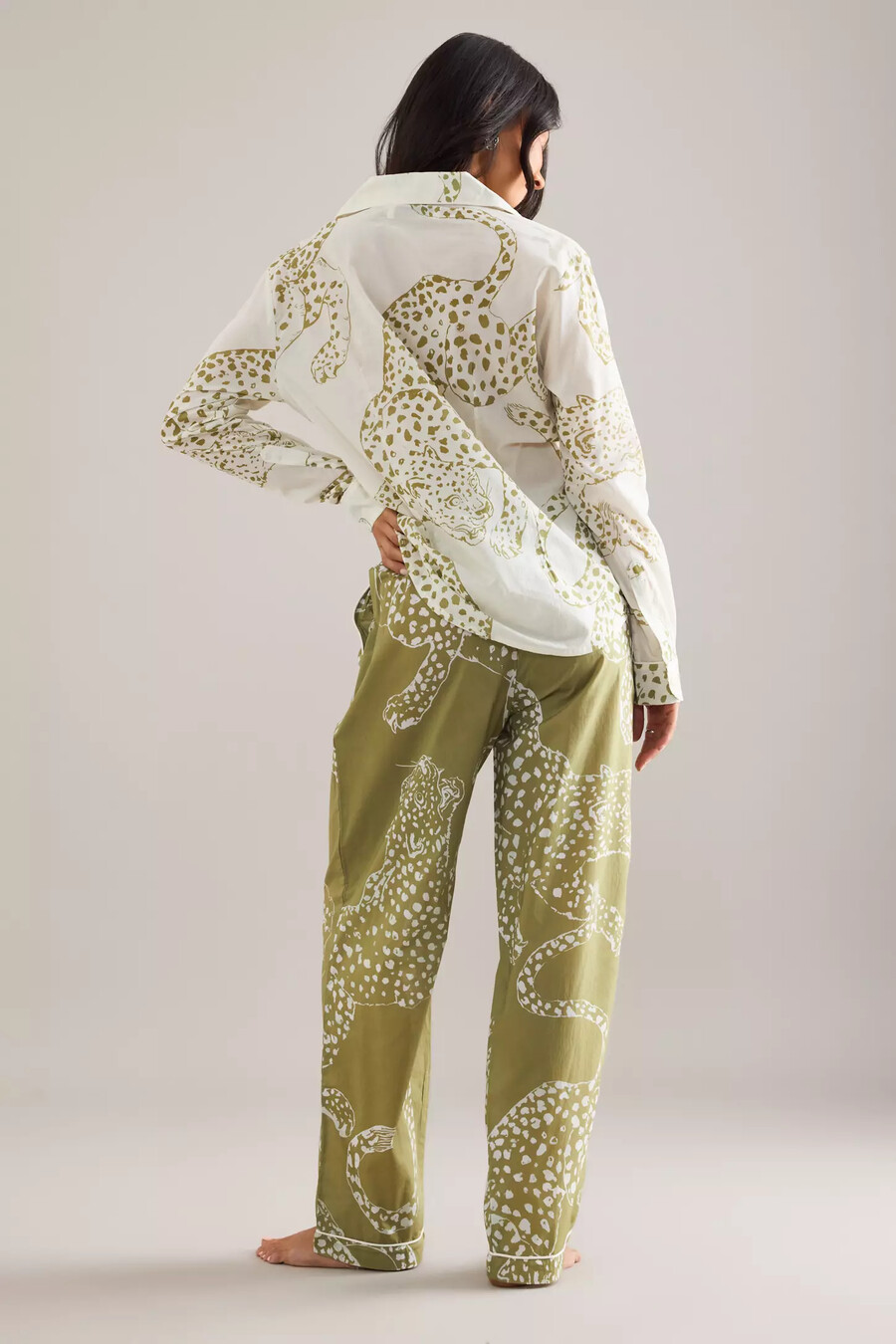 desmond dempsey jaguar long pyjama set
