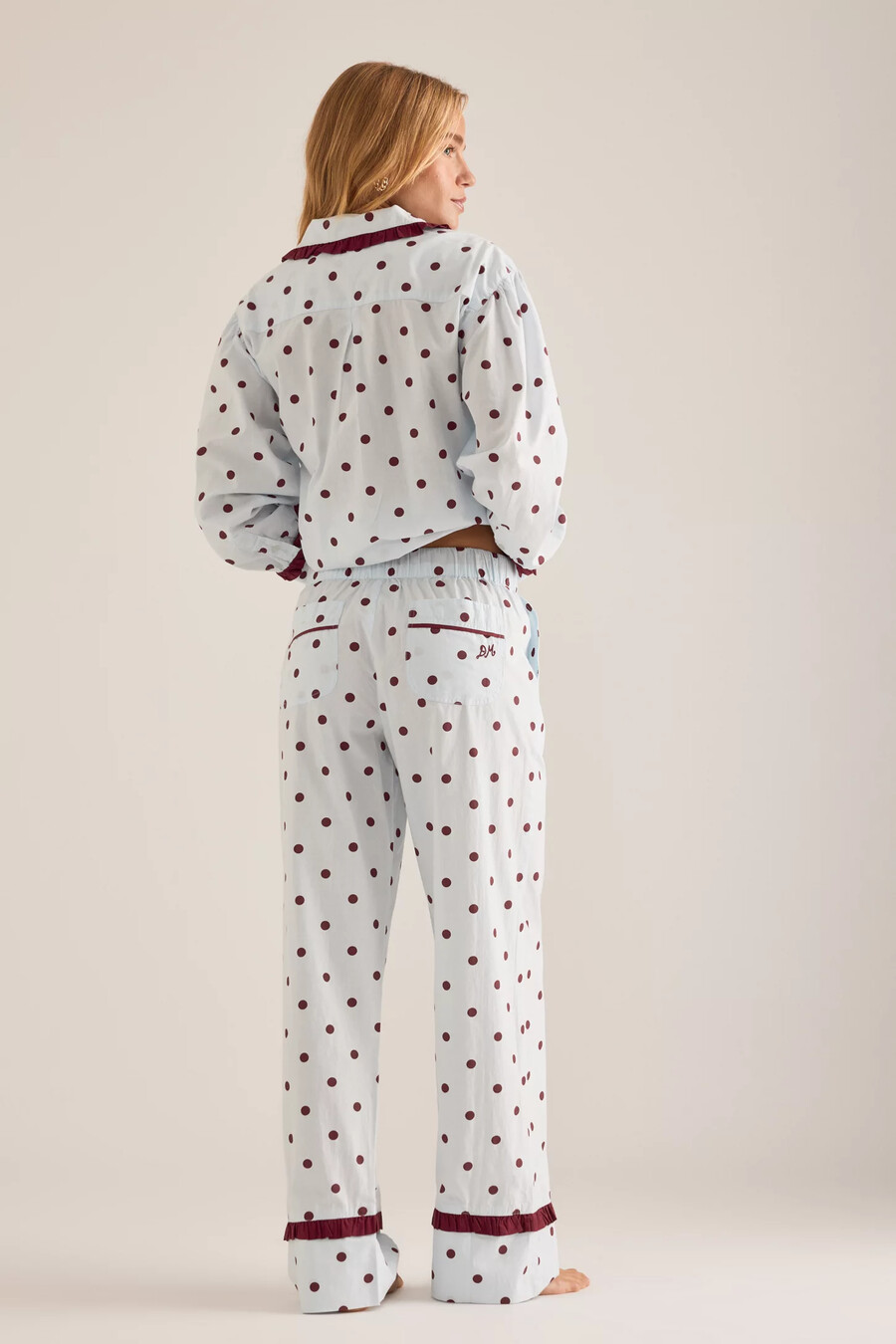 damson madder antonella polka dot pyjama set