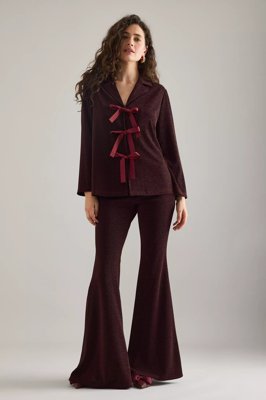 sleeper stardust lurex lounge suit