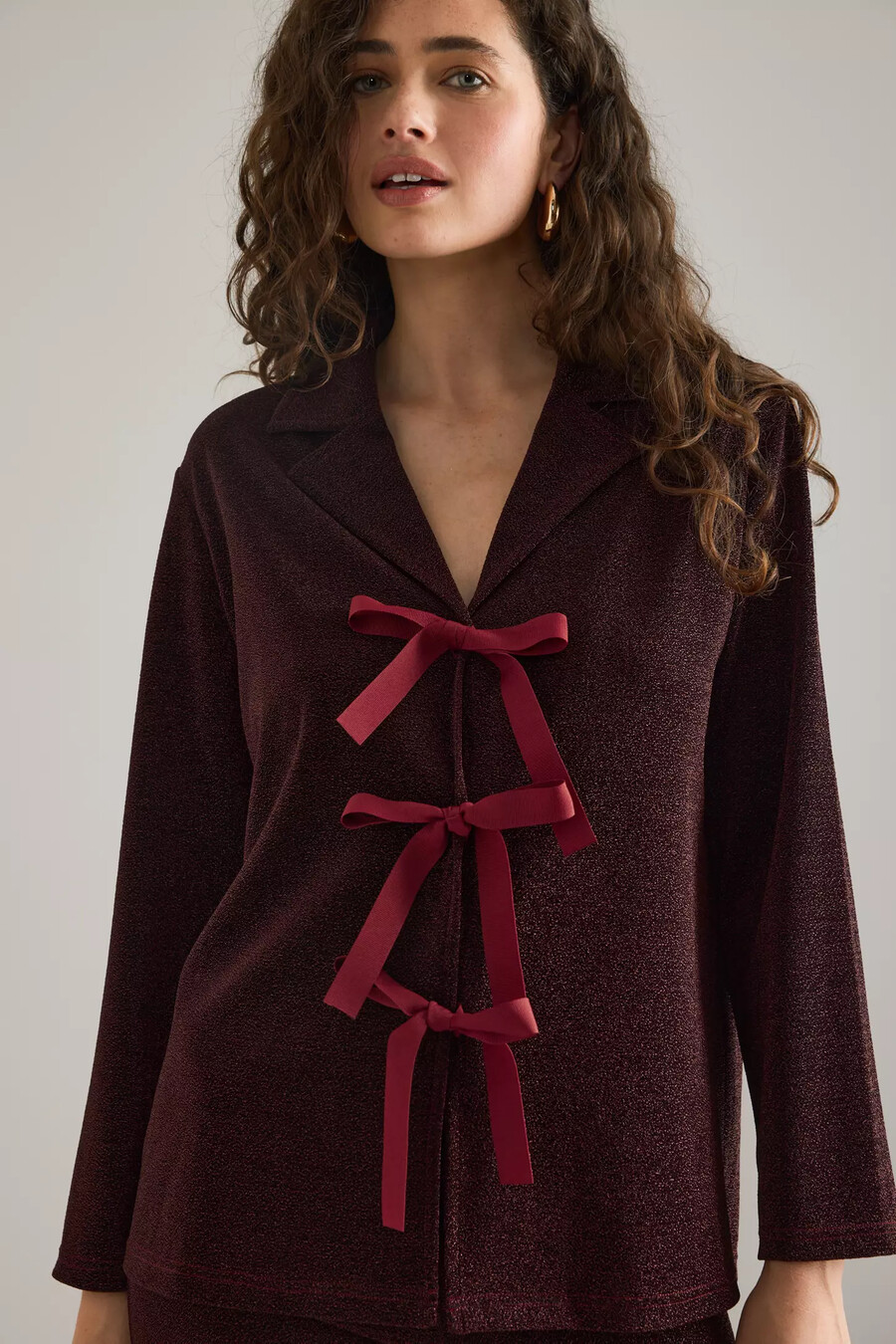 sleeper stardust lurex lounge suit