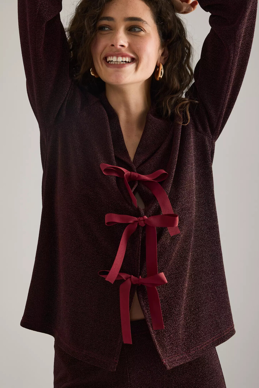 sleeper stardust lurex lounge suit
