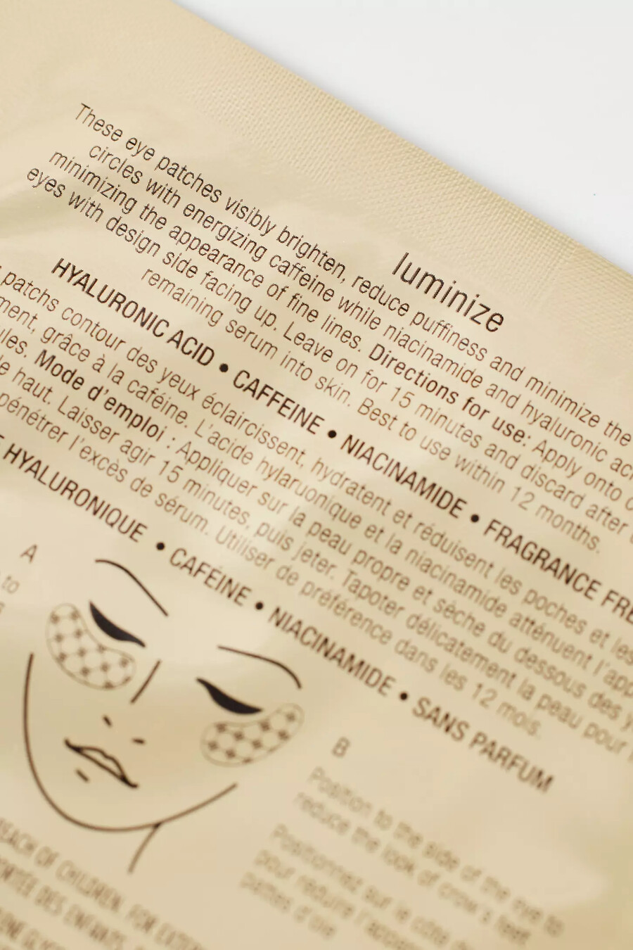 jouer cosmetics luminize dark circle correcting smoothing eye patches