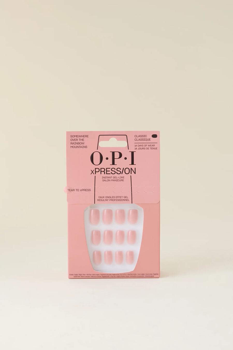 opi xpresson press-on nails gel-like salon manicure - somewhere over the rainbow mountains
