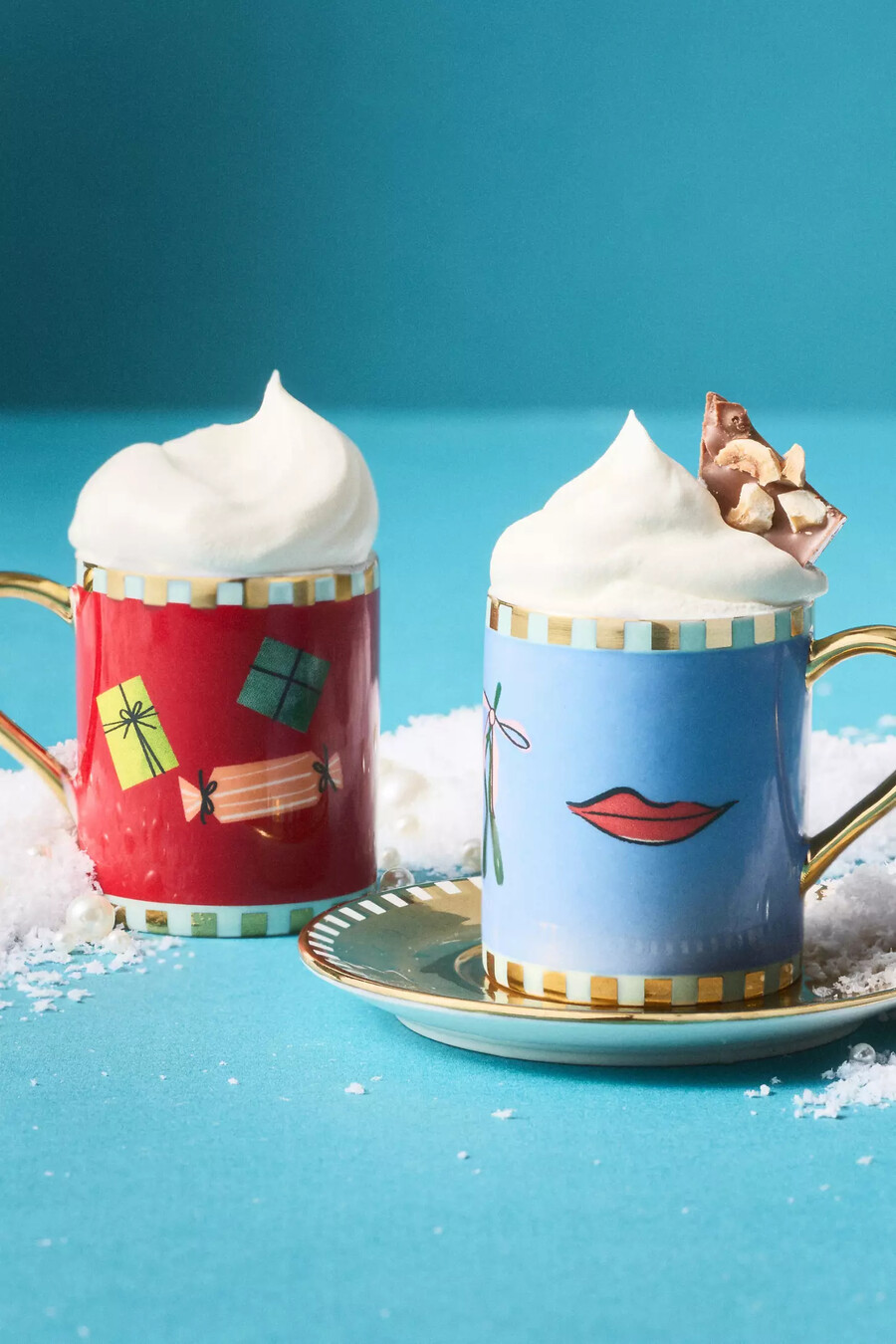 caroline stoneware holiday espresso cup saucer