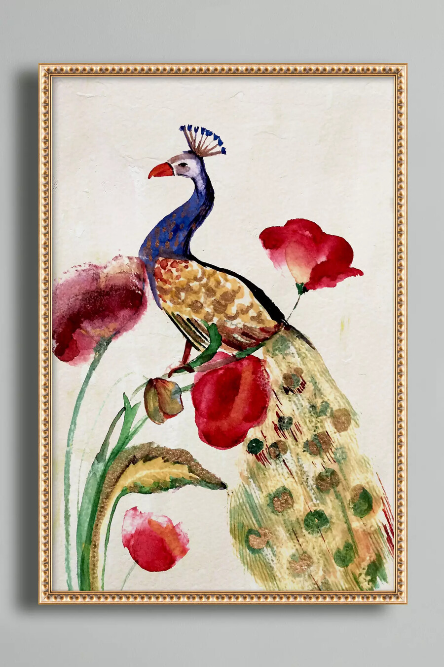 peacock wall art