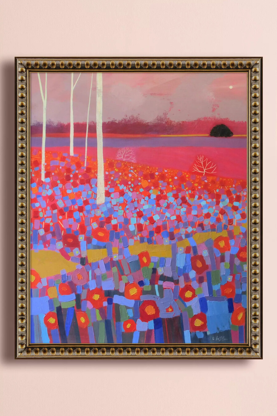 sunset poppies by giuliana lazzerini wall art