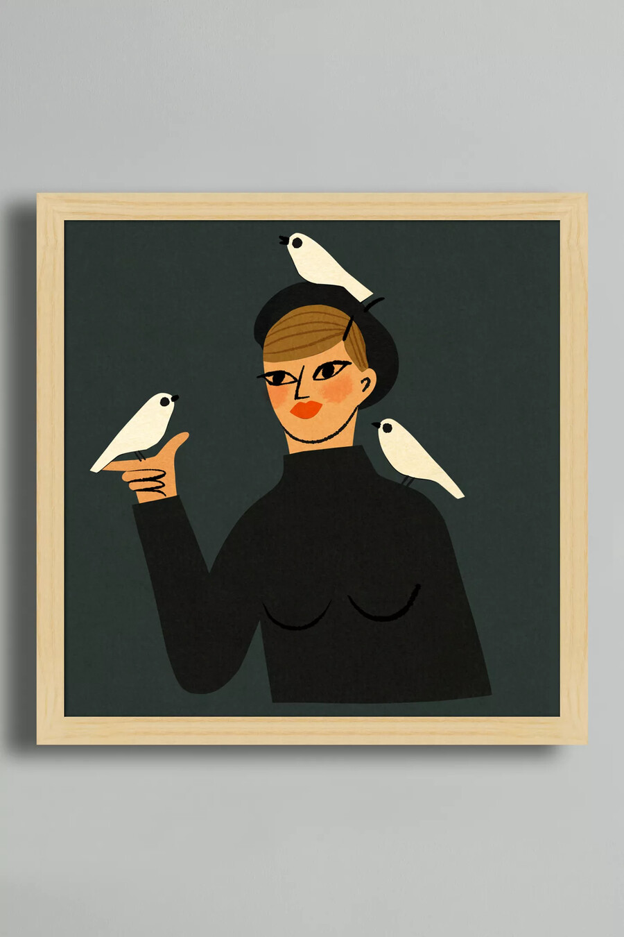 les oiseaux by clare owen wall art