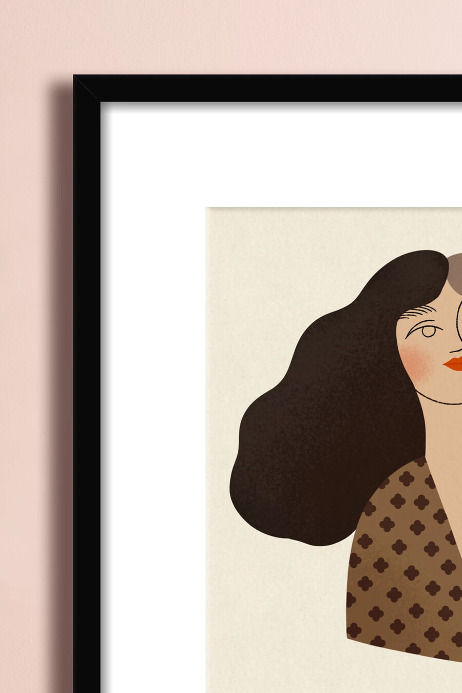 pretty hair by clare owen wall art
