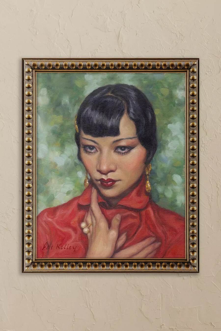 portrait of anna may wong by pat kelley framed wall art