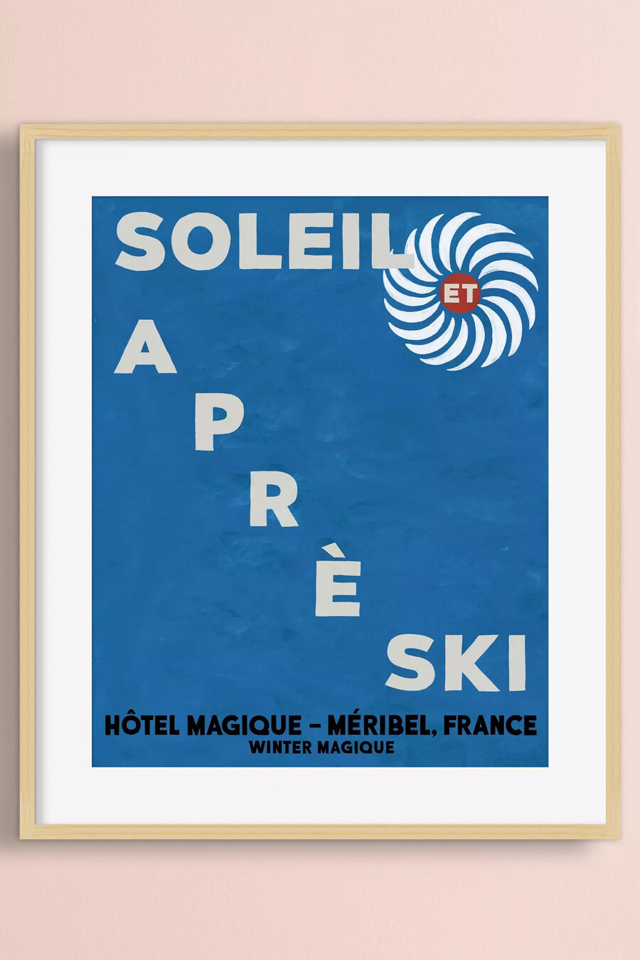 soleil et aprÈs-ski framed wall art