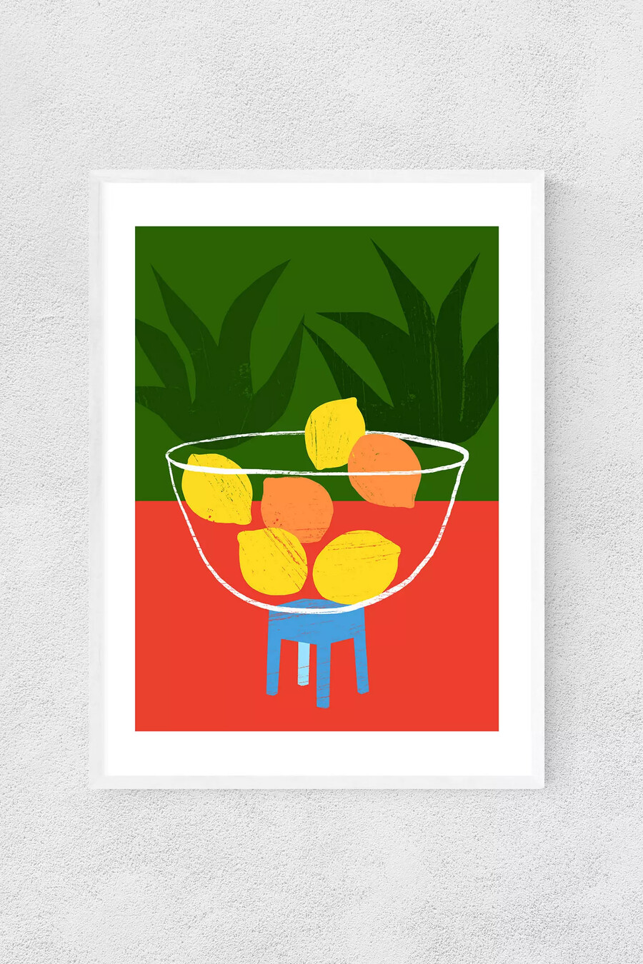 citrus garden wall print