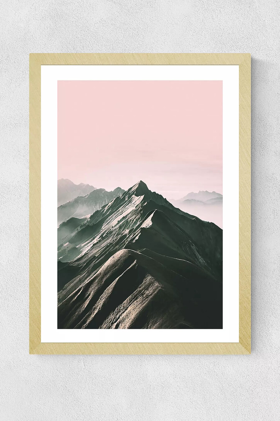 sisi and seb mountain wall art print