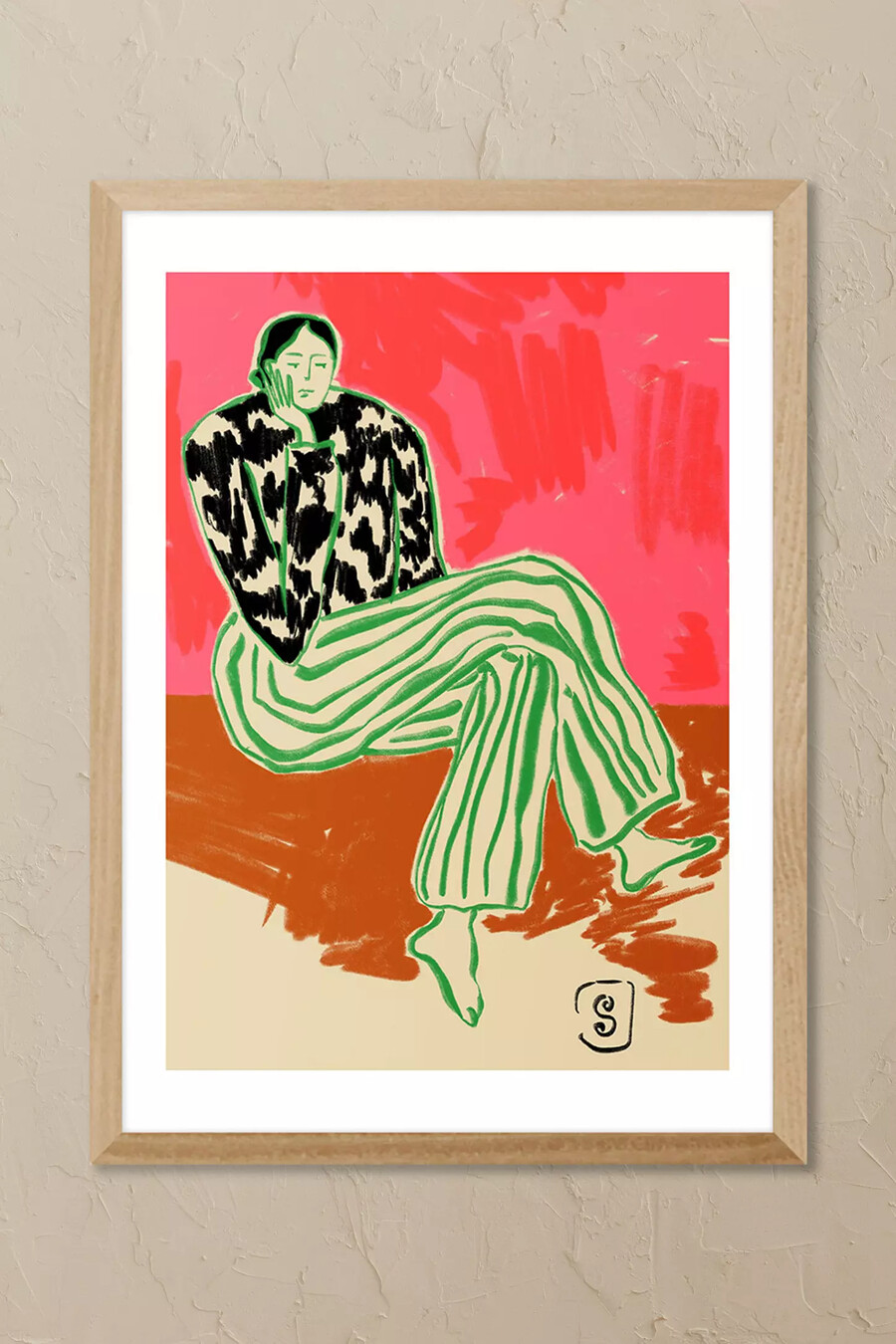 east end prints calm woman framed wall art