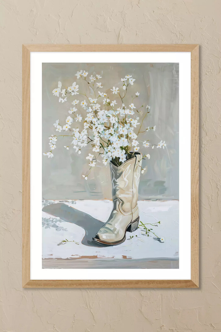 east end prints cowgirl flower framed wall art